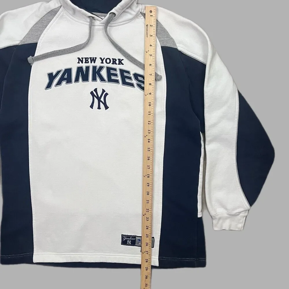 VTG Lee Sport New York Yankees MLB Pullover Hoodie Colorblock Y2K Men’s L